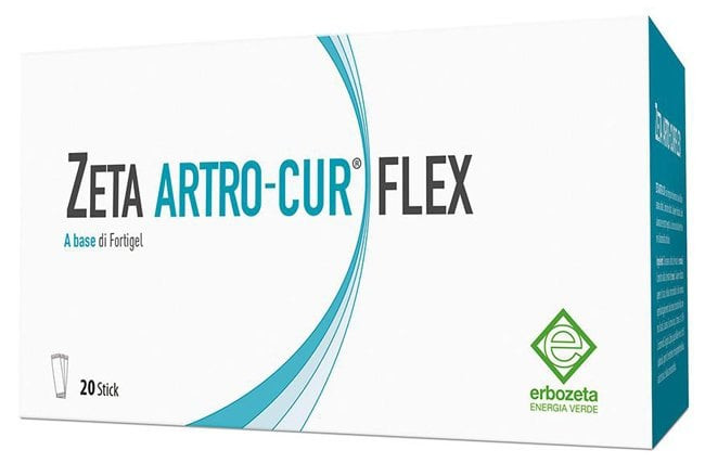 Artro Cur Flex Integratore con Collagene e Acido Ialuronico 20 Stick - Zeta Artro-Cur