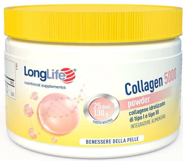 Collagen 5000 Integratore in Polvere per la Pelle - Longlife