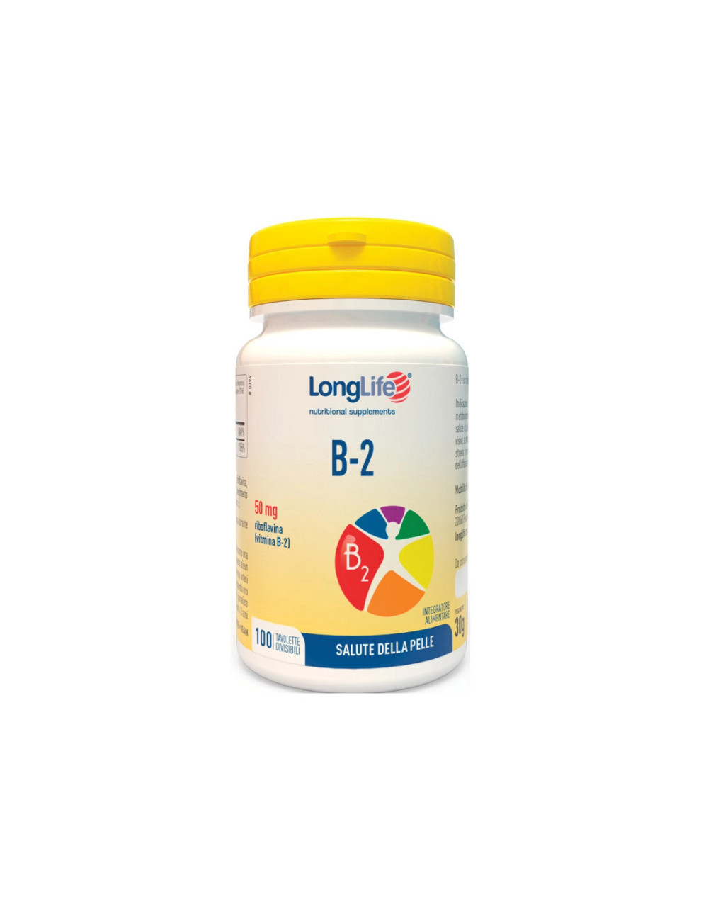 B2 50Mg Integratore di Riboflavina Longlife 100 Tavolette - Longlife