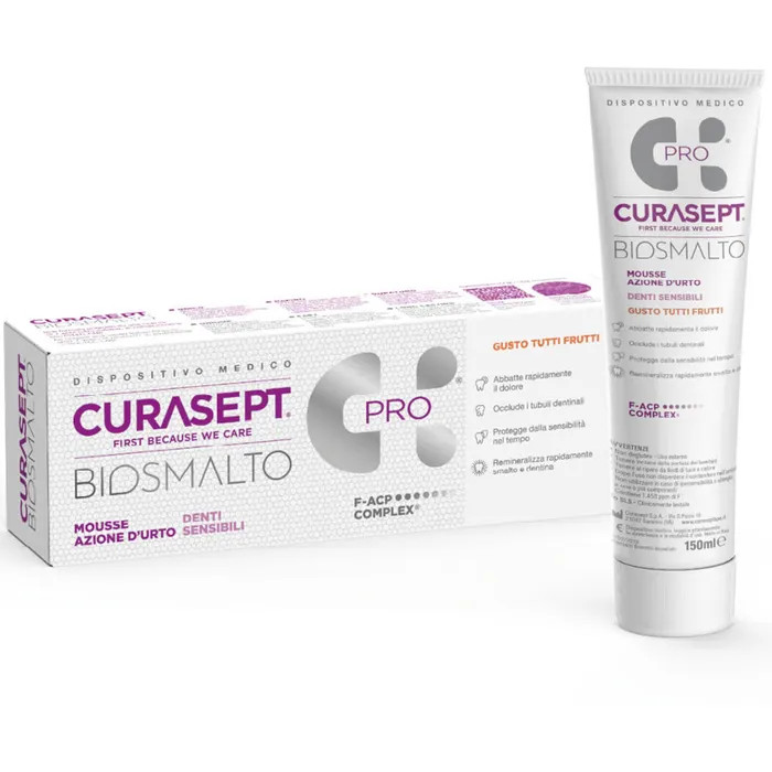 Biosmalto Mousse Denti Sensibili 50ml - Curasept
