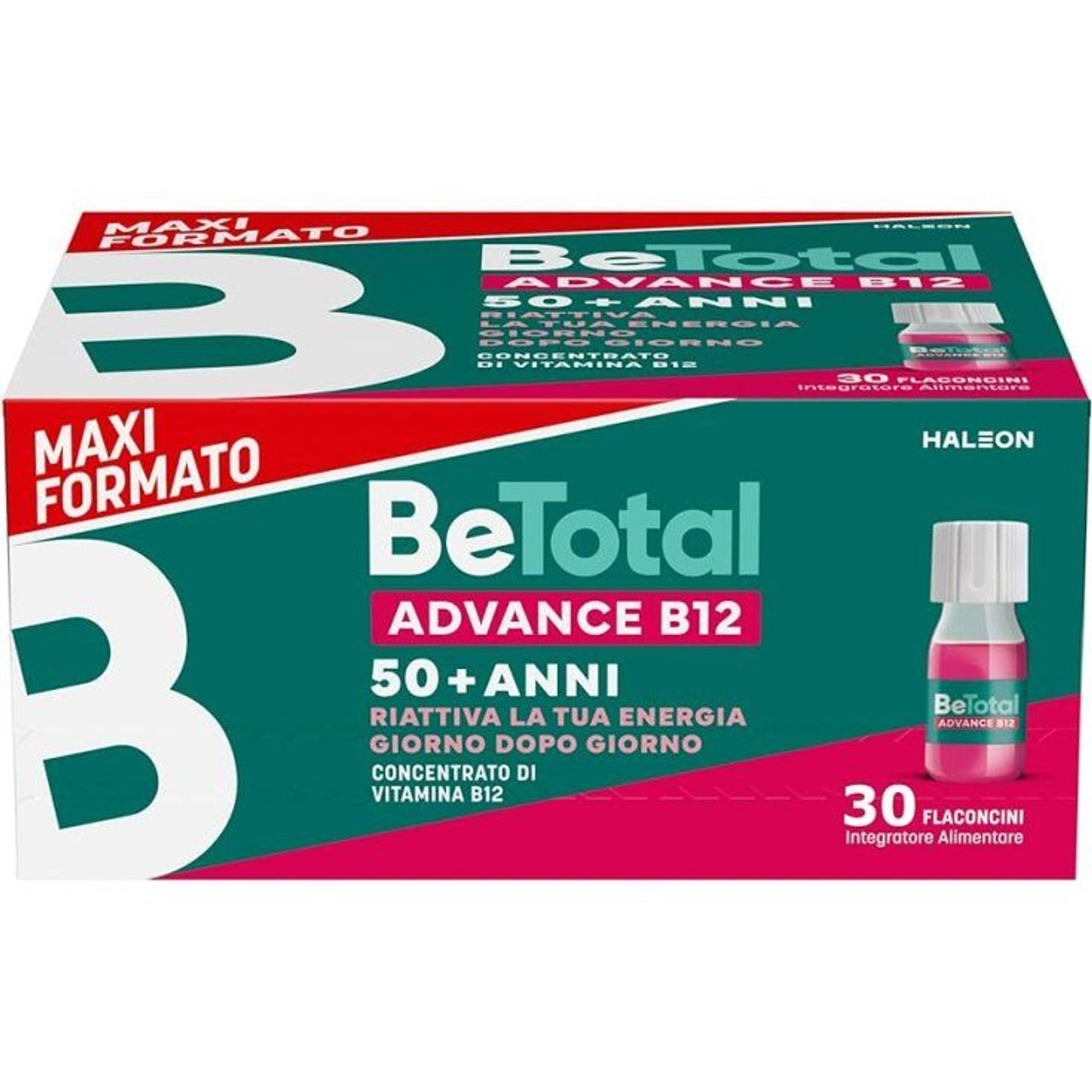 Be-Total Advance B12 Integratore Alimentare 50+ Stanchezza - 30 Flaconcini - BE-TOTAL