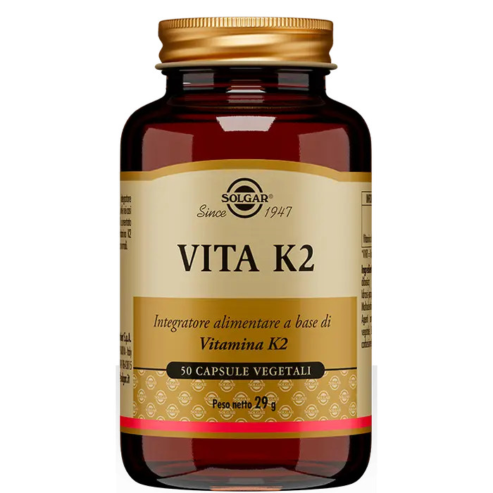Vita K2 Integratore Vitamina K2 Naturale 50 Capsule - Solgar
