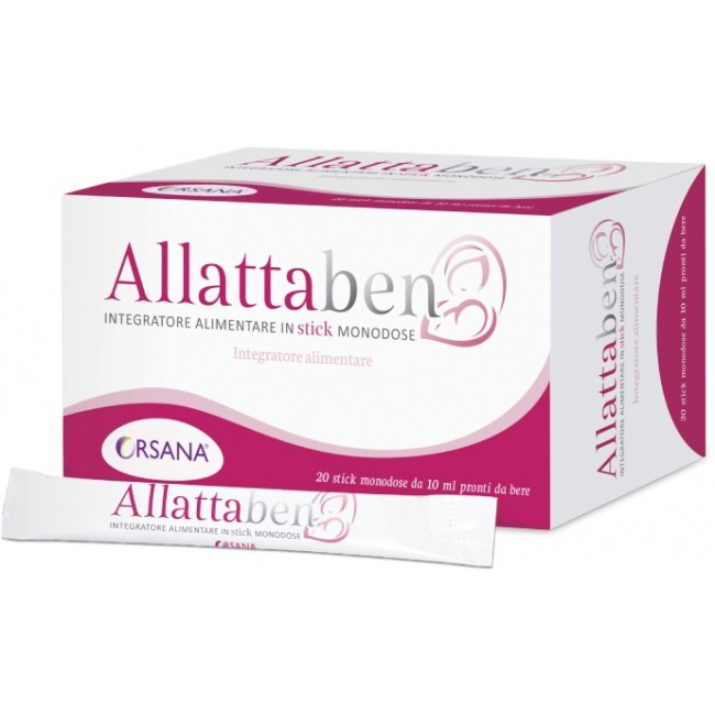 Allattaben Integratore Vitaminico per Allattamento 20 Stick da 10ml - Orsana