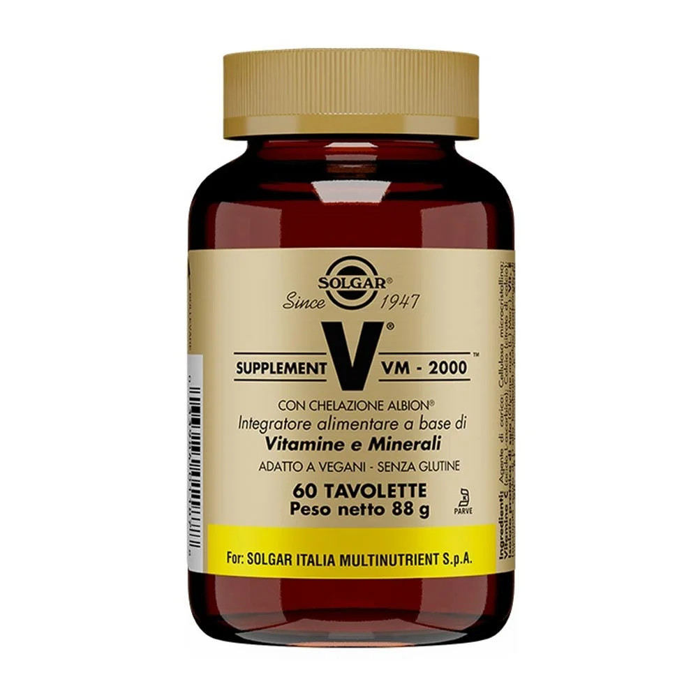 Solgar Supplement VM 2000 Integratore Multivitaminico 60 Tavolette - Solgar
