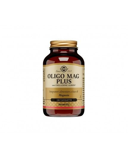 Oligo Mag Plus Integratore Magnesio 100 Tavolette - Solgar