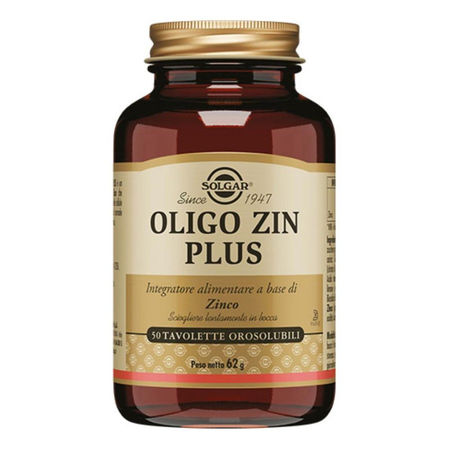 Oligo Zin Plus 50 Tavolette Orosolubili Integratore di Zinco - Solgar