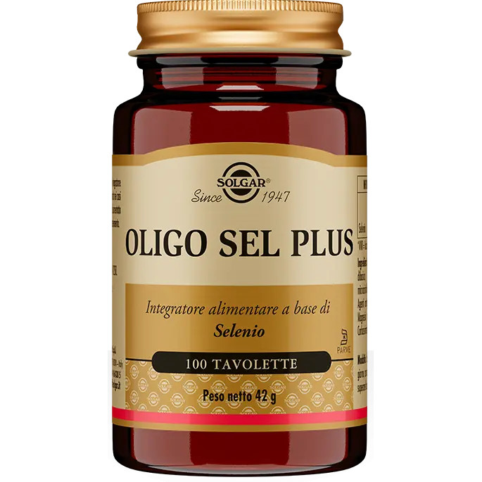 Oligo Sel Plus Integratore di Selenio 100 Tavolette - Solgar