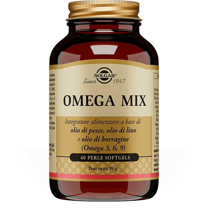 Omega Mix Integratore Omega 3-6-9 60 Perle - Solgar