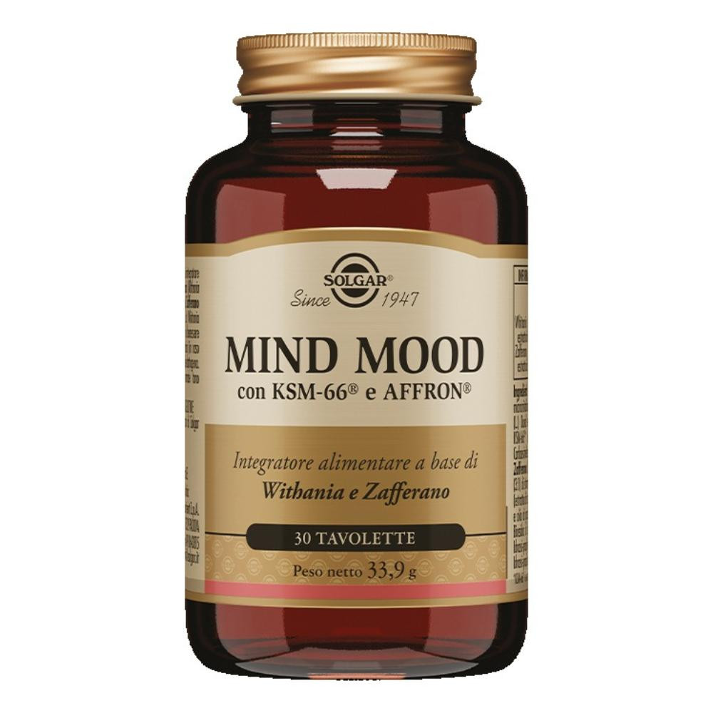Mind Mood Integratore per Tono Umore e Stress 30 Compresse - Solgar