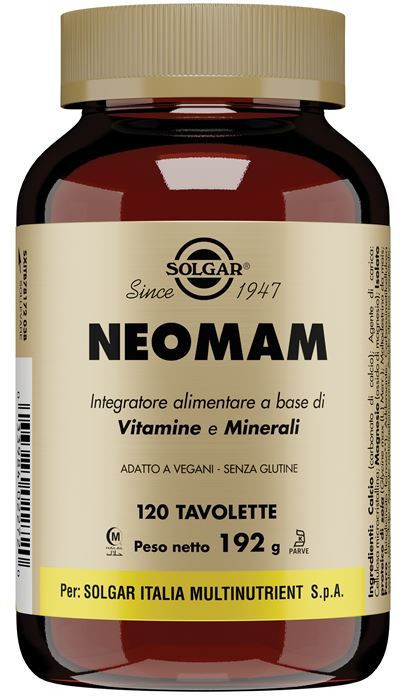 Neomam Integratore Multivitaminico Gravidanza e Allattamento 120 Tavolette - Solgar