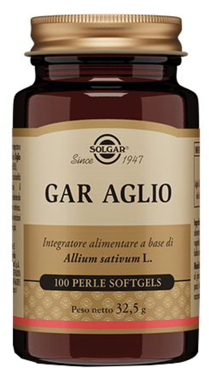 Gar Aglio Integratore Supporto Cardiovascolare 100 Perle Softgels - Solgar