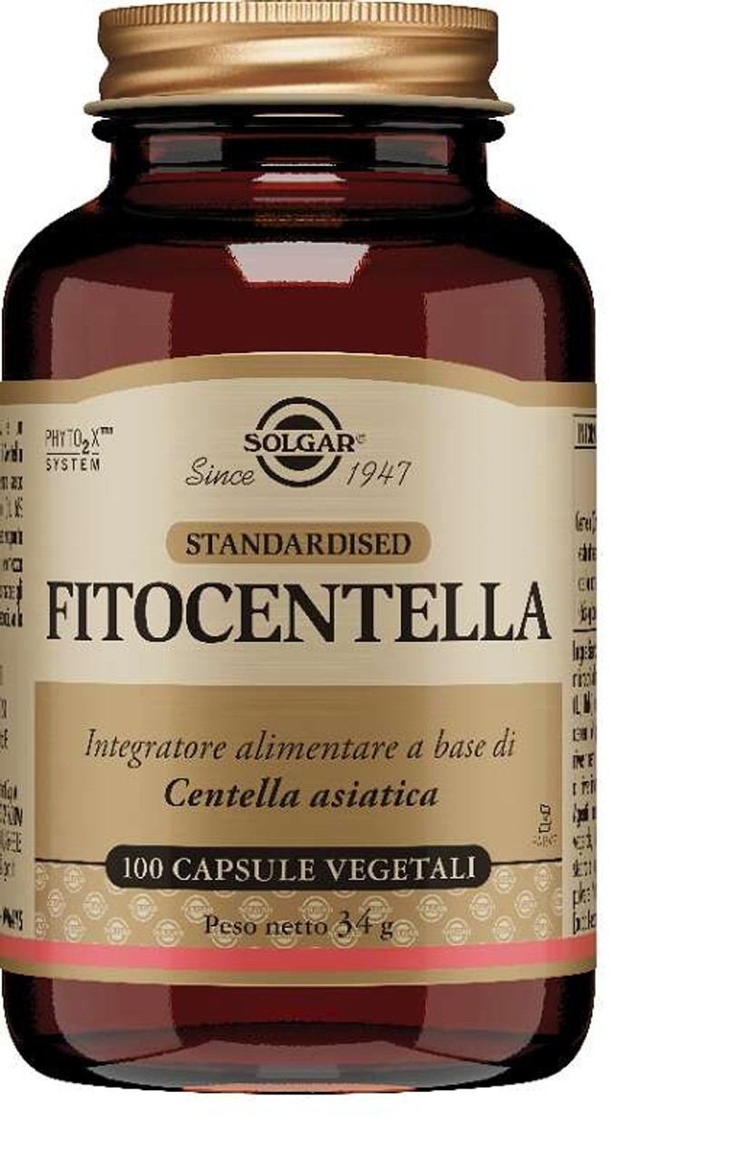 Fitocentella Integratore per Microcircolo 100 Capsule Vegetali - Solgar