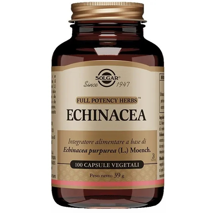 Echinacea Integratore Naturale per Difese Immunitarie 100 Capsule Vegetali - Solgar