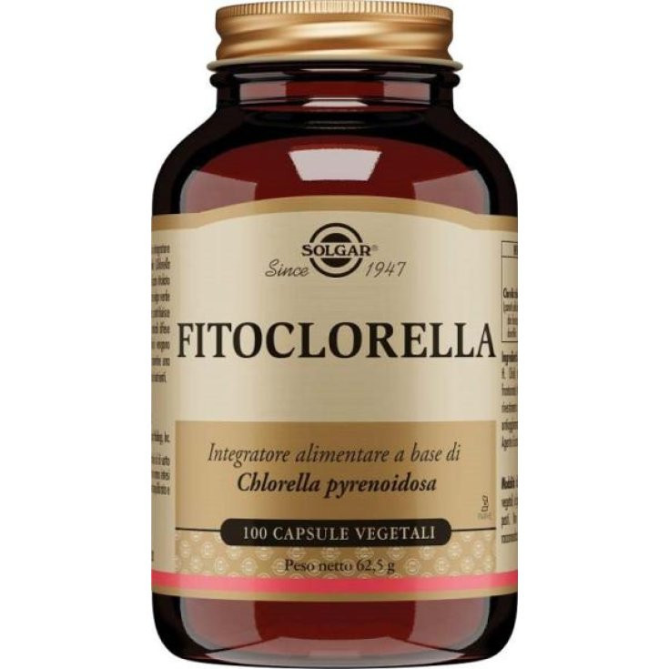 Fitoclorella Integratore Alimentare con Clorella 100 Capsule Vegetali - Solgar