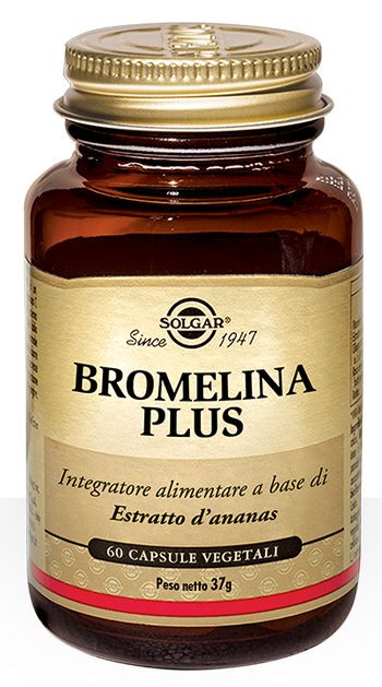 Bromelina Plus Integratore per Digestione 60 Capsule - Solgar