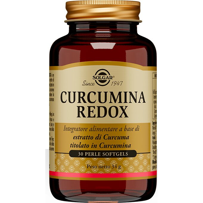Curcumina Redox Integratore Antiossidante 30 Perle Softgels - Solgar