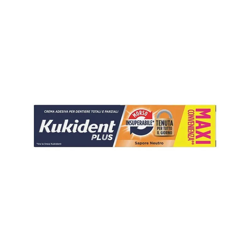 Kukident Crema Adesiva Morso Insuperabile per Dentiere 57g - Kukident