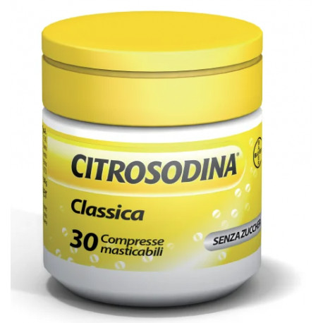 Citrosodina Classica Compresse Masticabili Effervescenti 30 Unità - Citrosodina