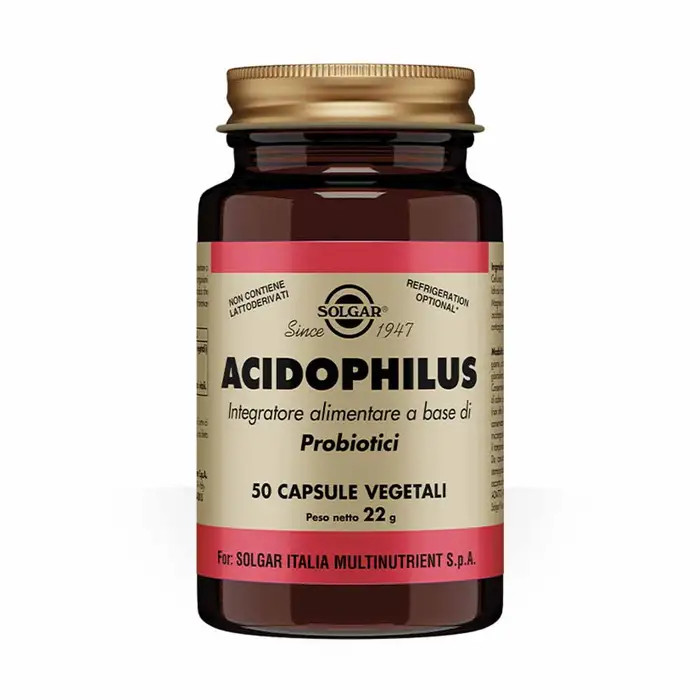 Acidophilus 50 Capsule Vegetali per Flora Intestinale - Solgar