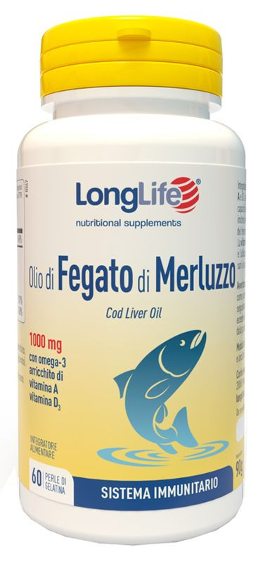 Longlife Olio di Fegato di Merluzzo 1000mg 60 Perle - Longlife