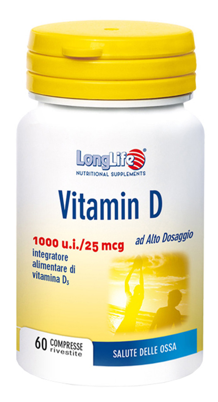 Vitamina D3 1000 UI Longlife Integratore Ossa 60 Compresse - Longlife