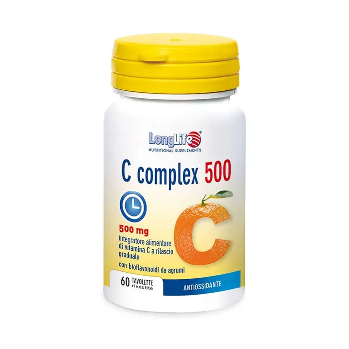 C Complex 500 Integratore Vitamina C a Rilascio Graduale 60 Tavolette - Longlife