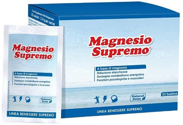 Magnesio Supremo Integratore Funzione Muscolare 32 Bustine - Natural Point