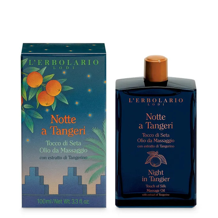 Olio da Massaggio Notte Tangeri Tocco di Seta 100ml - L'Erbolario