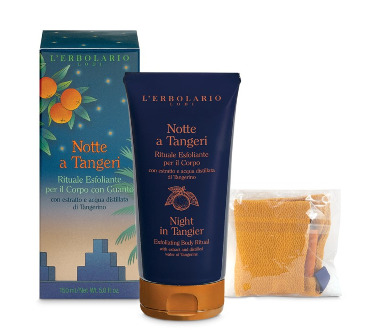 Rituale Esfoliante Corpo Notte Tangeri con Guanto 150ml - L'Erbolario