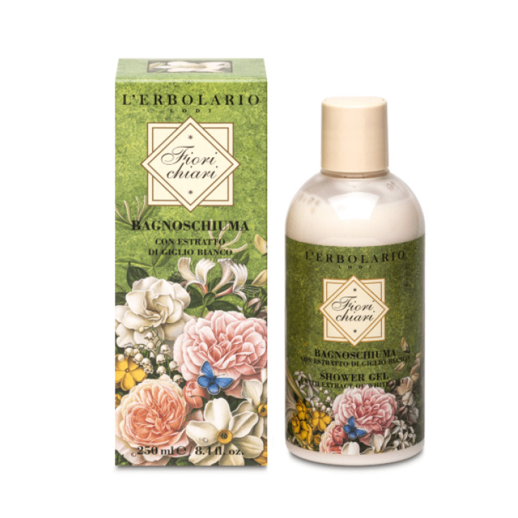Fiori Chiari Bagnoschiuma con Estratto di Giglio Bianco 250ml - L'Erbolario