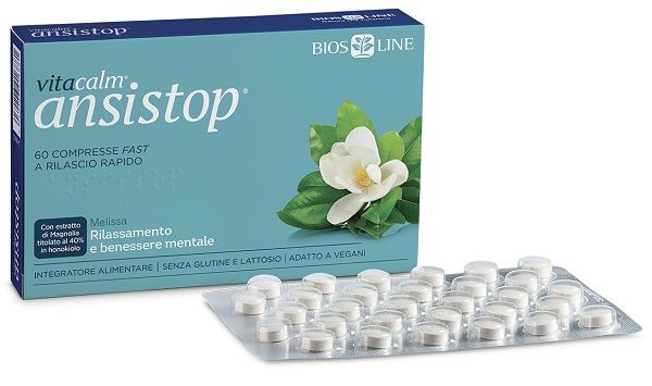 Vitacalm Ansistop Integratore Rilassamento e Benessere Mentale 60 Compresse - Vitacalm