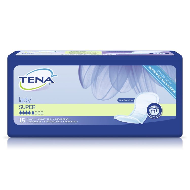 TENA Lady Super Pannolone Sagomato Incontinenza Leggera 15 pezzi - TENA