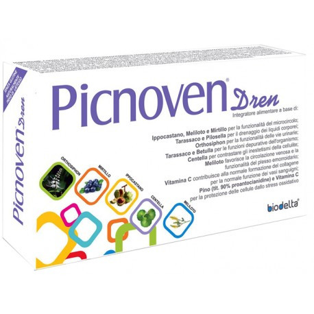 Picnoven Dren Integratore Microcircolo 100 Compresse - Biodelta