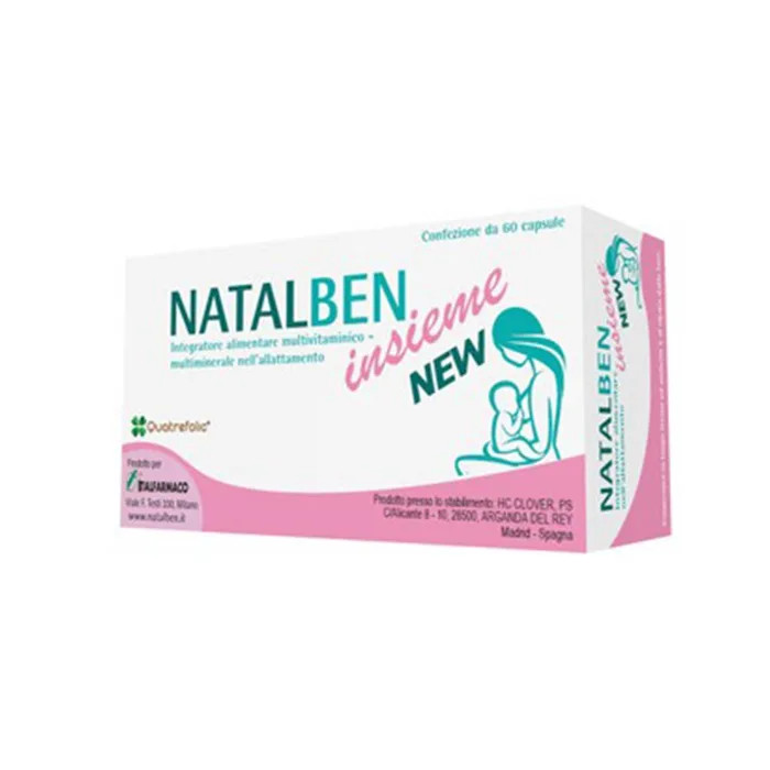 Natalben Insieme New Integratore Alimentare per Allattamento 60 Capsule - Italfarmaco