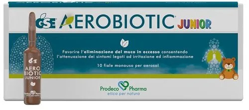 GSE Aerobiotic Junior Soluzione per Aerosol 10 Fiale da 5ml - GSE