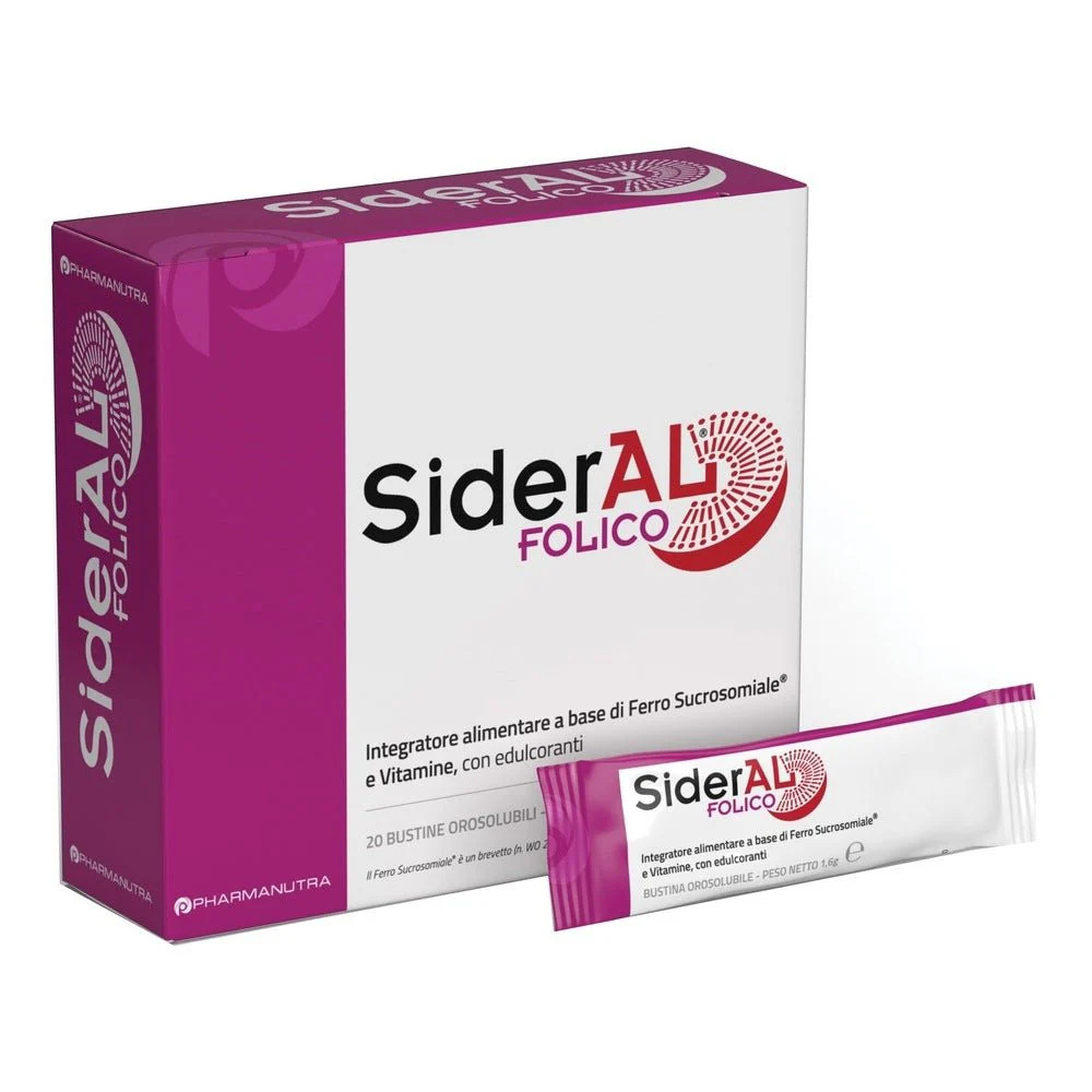 Sideral Folico 30mg Integratore Orosolubile - 20 Bustine