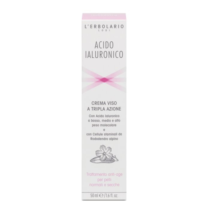 Crema Viso Acido Ialuronico Pelli Normali e Secche 50ml - L'Erbolario
