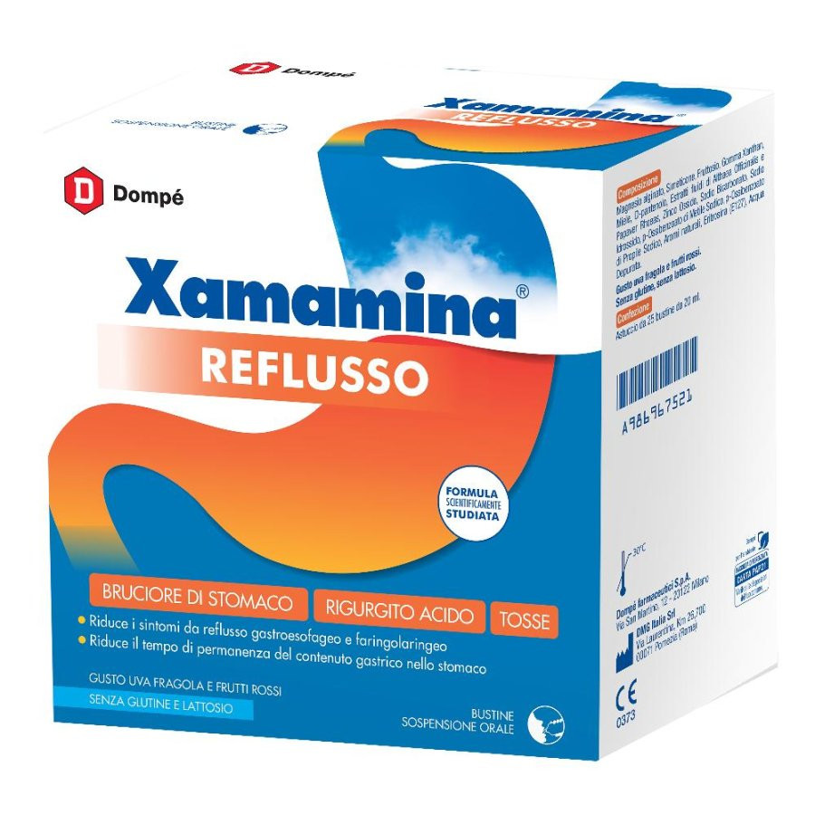 Xamamina Reflusso per Bruciore e Reflusso Gastroesofageo 25 Bustine - Xamamina