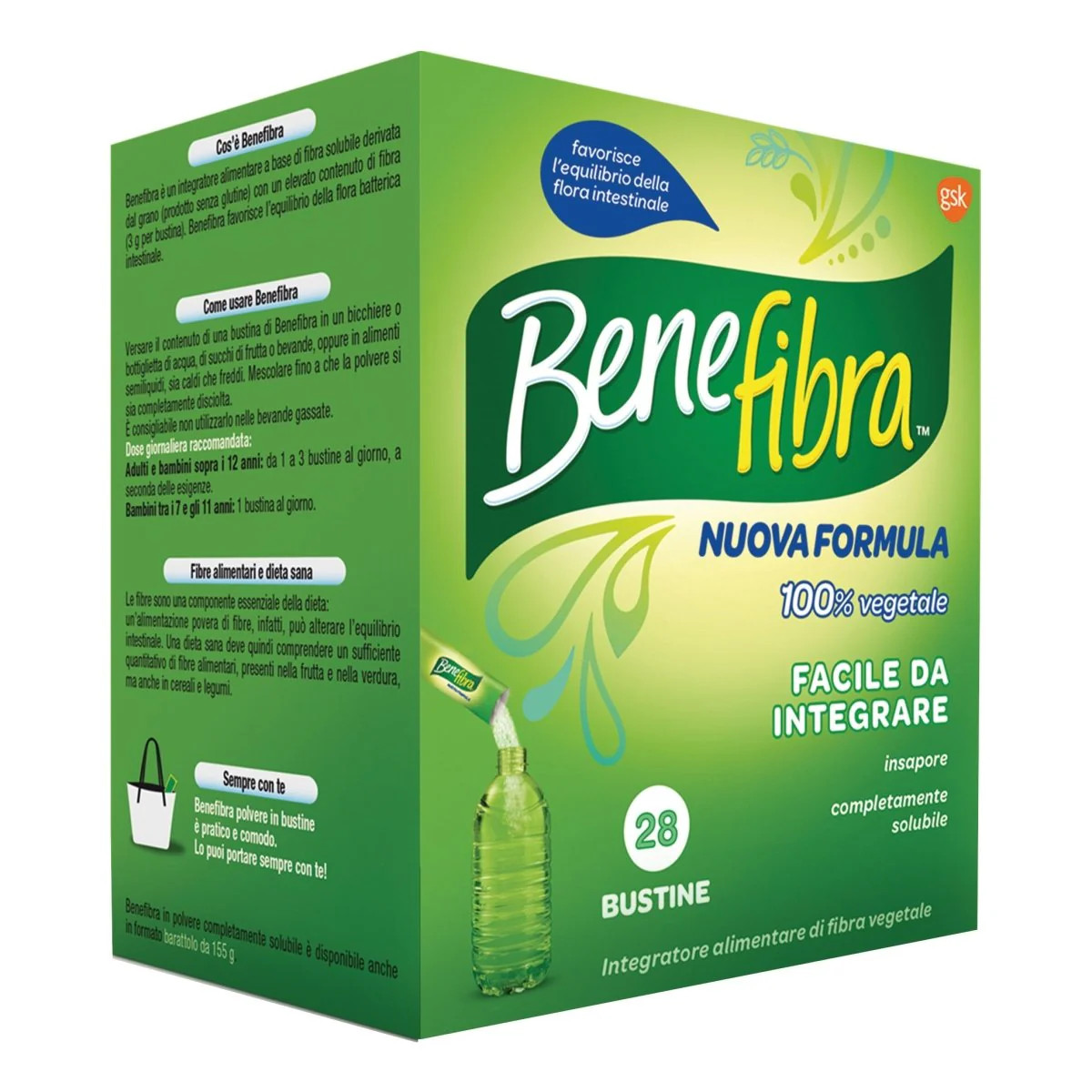 Benefibra Polvere Integratore Alimentare Fibra Solubile 28 Bustine - Benefibra