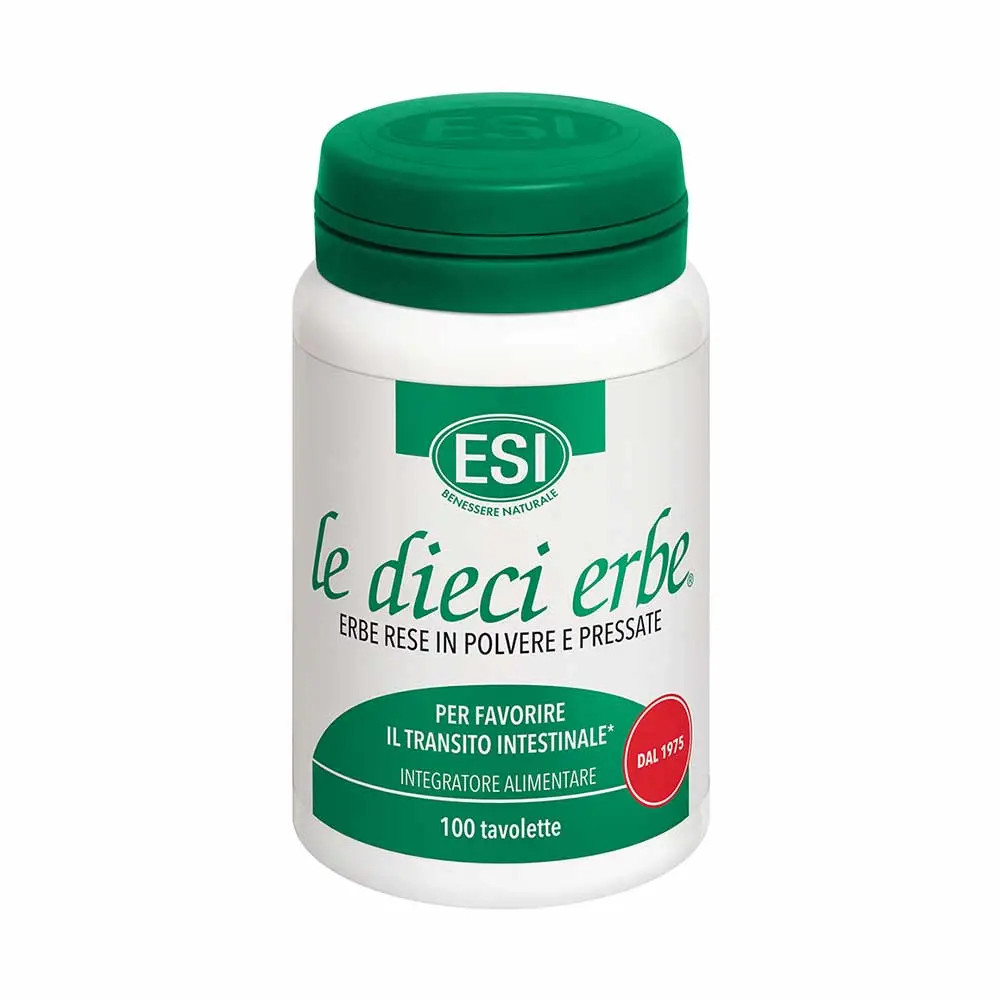 Le Dieci Erbe ESI Integratore Alimentare per Regolarità Intestinale 100 Tavolette - ESI
