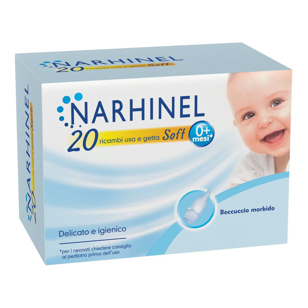 Narhinel Ricambi Soft Usa e Getta 20 Pezzi - Narhinel