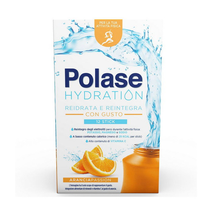 Polase Hydration Integratore Alimentare Arancia 12 Stick - Polase
