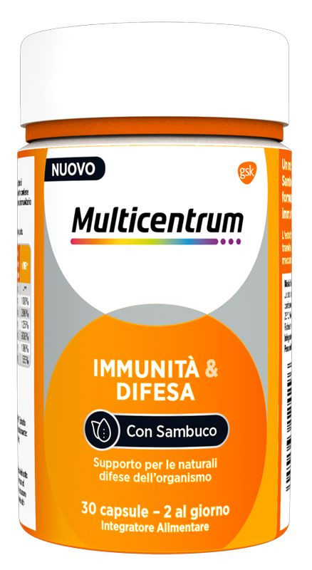 Multicentrum Immunità & Difesa Integratore Supporto Sistema Immunitario 30 Capsule - Multicentrum