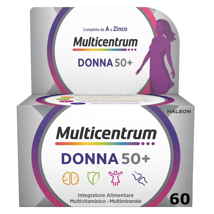 Multicentrum Donna 50+ Integratore Multivitaminico Multiminerale 60 Compresse - Multicentrum