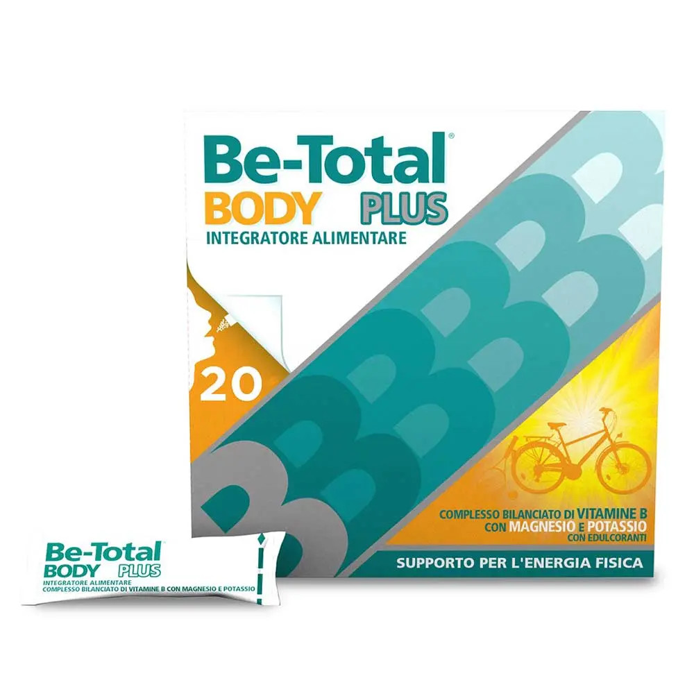 Be-Total Body Plus Integratore Vitamine B, Magnesio e Potassio 20 Bustine - Be-Total