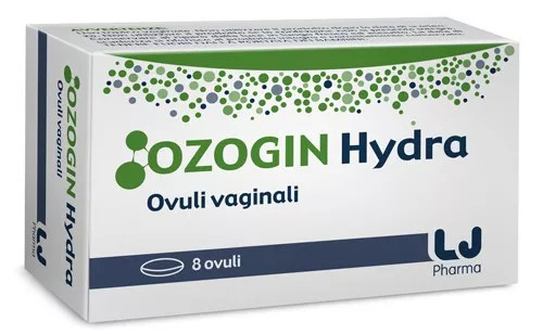 Ozogin Hydra Ovuli Vaginali per Secchezza e Atrofia Vaginale 8 Pezzi - Ozogin
