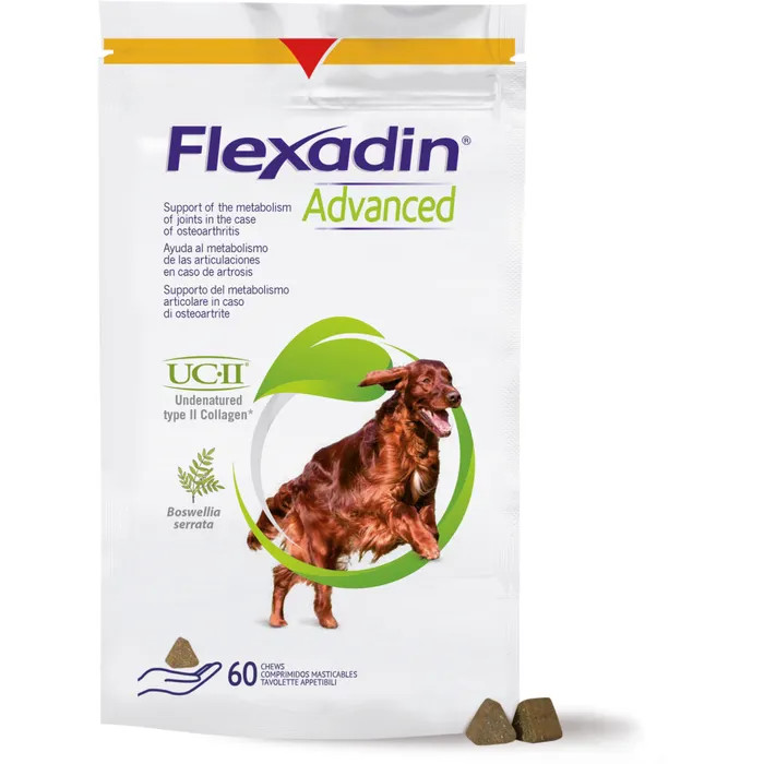 Flexadin Advanced Supporto Osteoartrite Cane 60 Tavolette Masticabili - Flexadin
