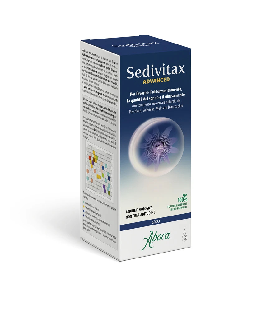 Sedivitax Advanced Gocce Integratore per Sonno Sereno 75ml - Aboca