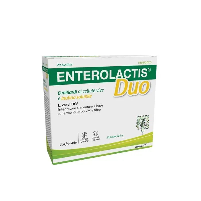 Enterolactis Duo Integratore Probiotico Inulina 20 Bustine - Enterolactis