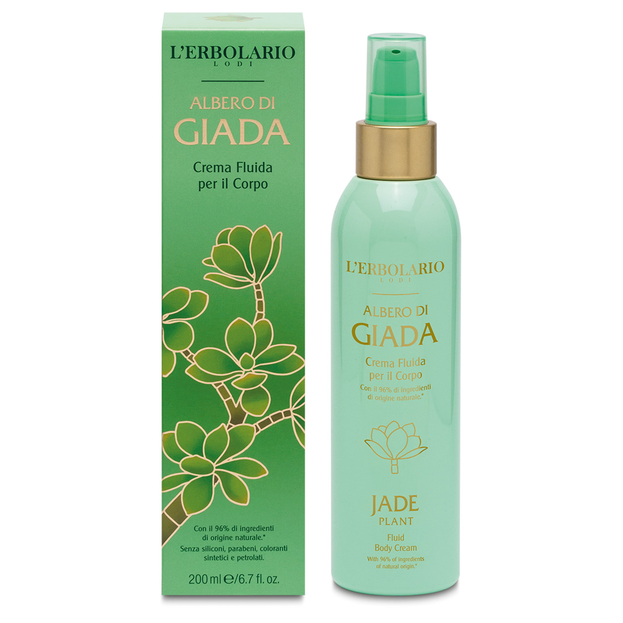 Crema Fluida Corpo Albero di Giada 200ml - L'Erbolario